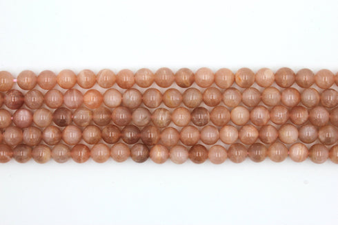 Sunstone Gemstone Beads, 8mm, Round